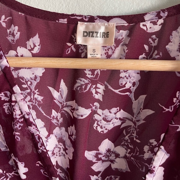 Dizzire Sheer Floral Kimono Cover-up in size Small - Picture 4 of 5
